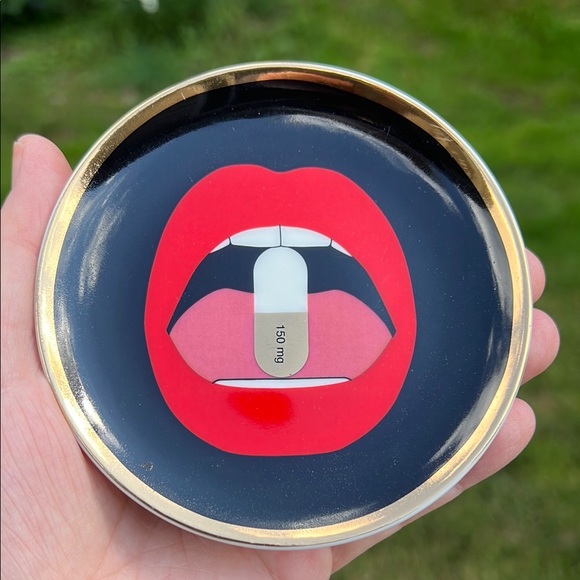 Jonathan Adler Other - Jonathan Adler Designer Full Dose Red Lip Trinket Dish Catchall Coaster
